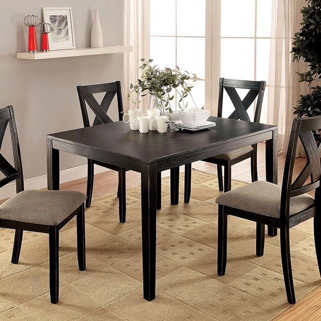 GLENHAM Brushed Black/Gray 5 Pc. Dining Table Set image