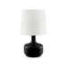 Farah Black 17"H Matte Black Table Lamp image